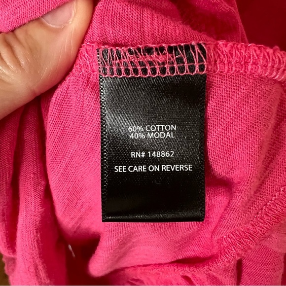 Torrid Pink Cotton Modal Surplice Faux Wrap Top size 1X - Picture 5 of 7